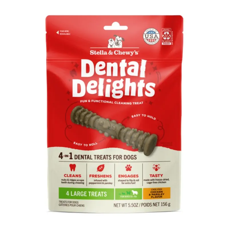 Stella&Chewys Dog Dental Delights Large 5.5oz