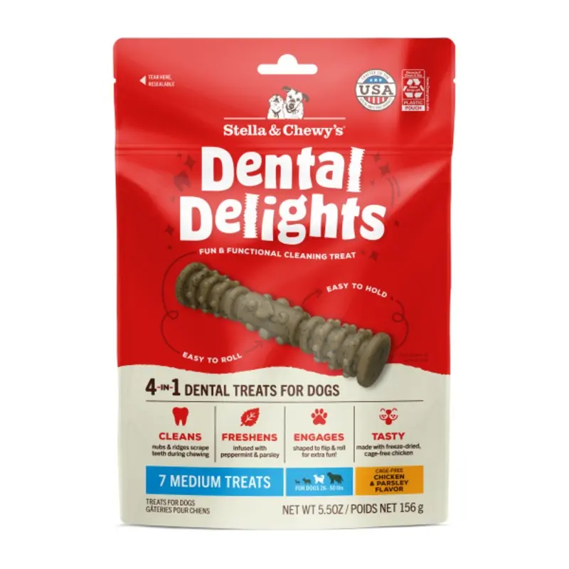 Stella&Chewys Dog Dental Delights Medium 5.5oz