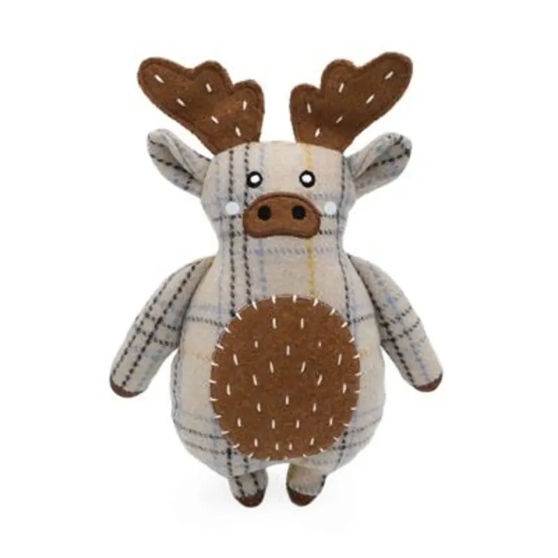 Zippy Paws Plush Dog Toy ecoZippy Cotton Cuddler - Moose