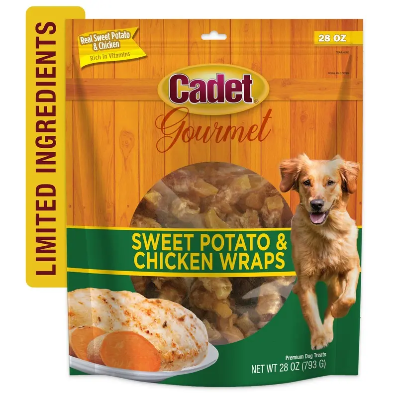 Cadet Gourmet Chicken-Wrapped Sweet Potato Dog Treats Chicken & Sweet Potato 28oz