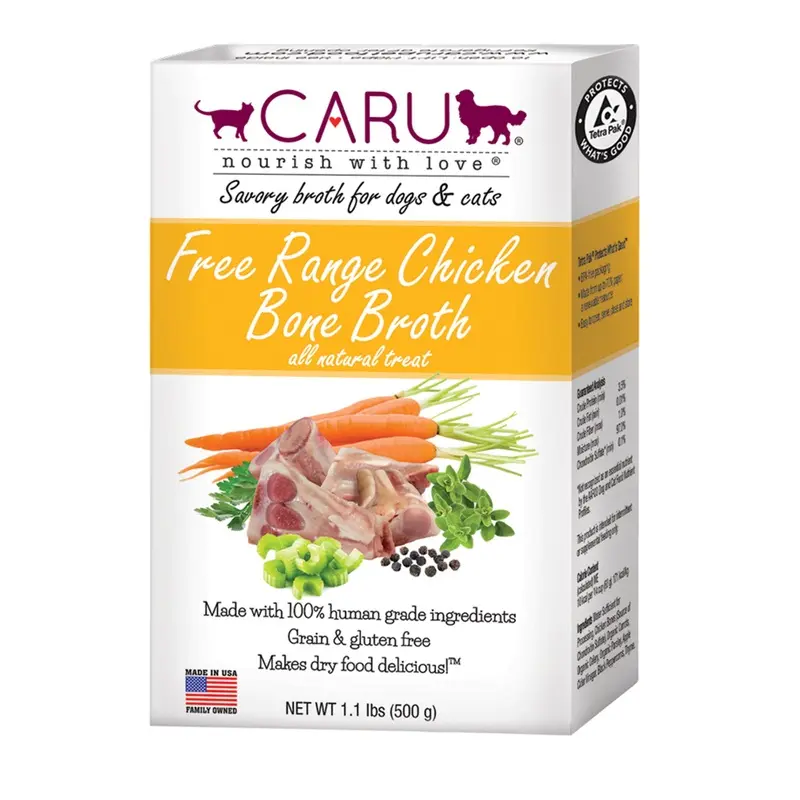 CARU Classic Free Range Chicken Bone Broth Dog & Cats 1.1lb