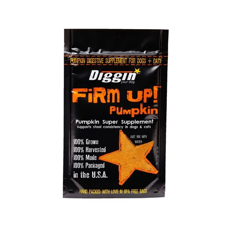 Diggin Your Dog Firm Up! Pumpkin Digestive Aid for Dogs & Cats  1 oz