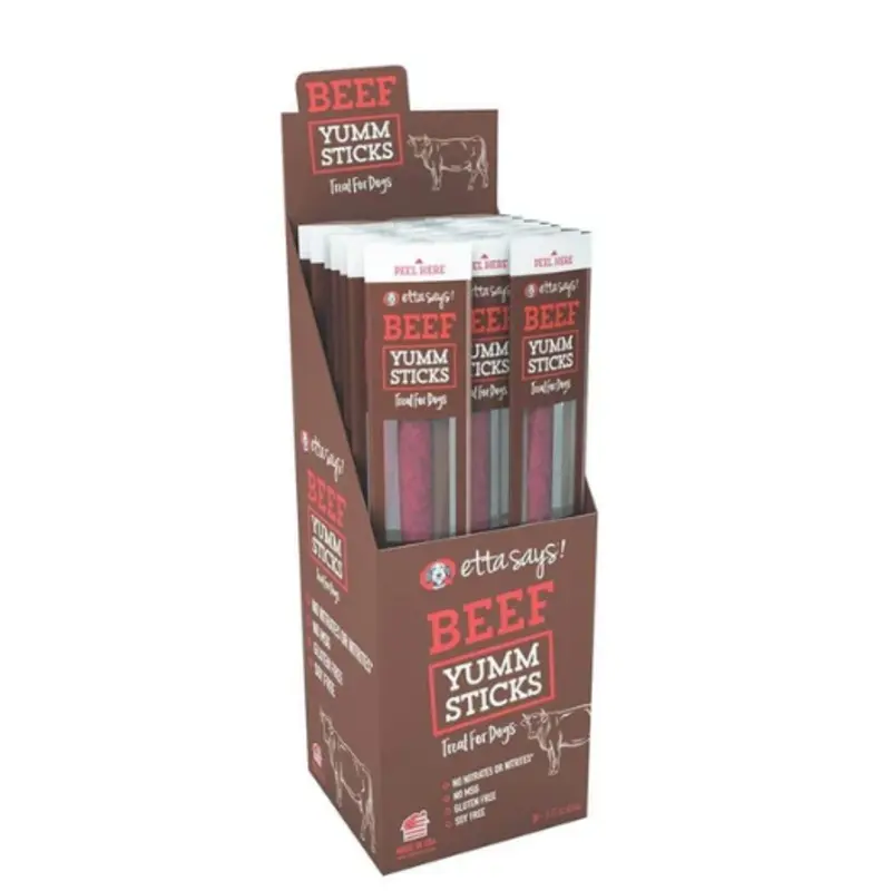 Etta Says!  Beef Yumm Jerky Sticks Dog Treat Single