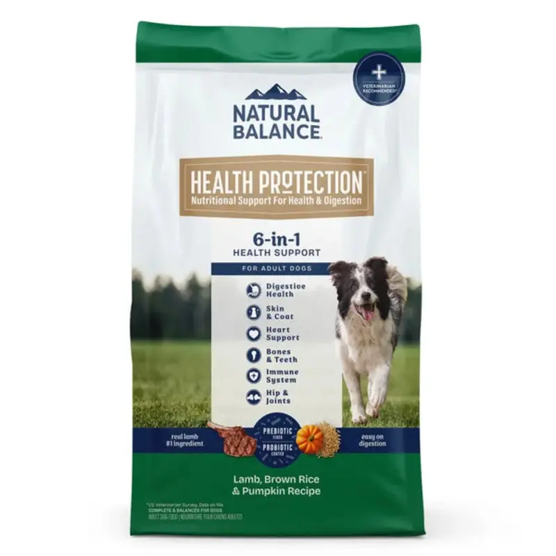 Natural Balance Health Protection Adult Lamb, Rice & Pumpkin Dry Dog Food 4lb