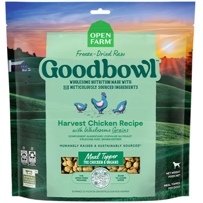 Open Farm Dog Goodbowl FDR Morsels Chicken&WhlsmGrains 46oz