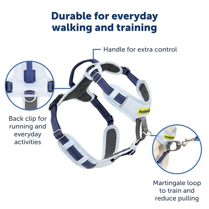 PetSafe Easy Walk Comfort No-Pull Dog Harness Full-Body Padding Small-Medium Black
