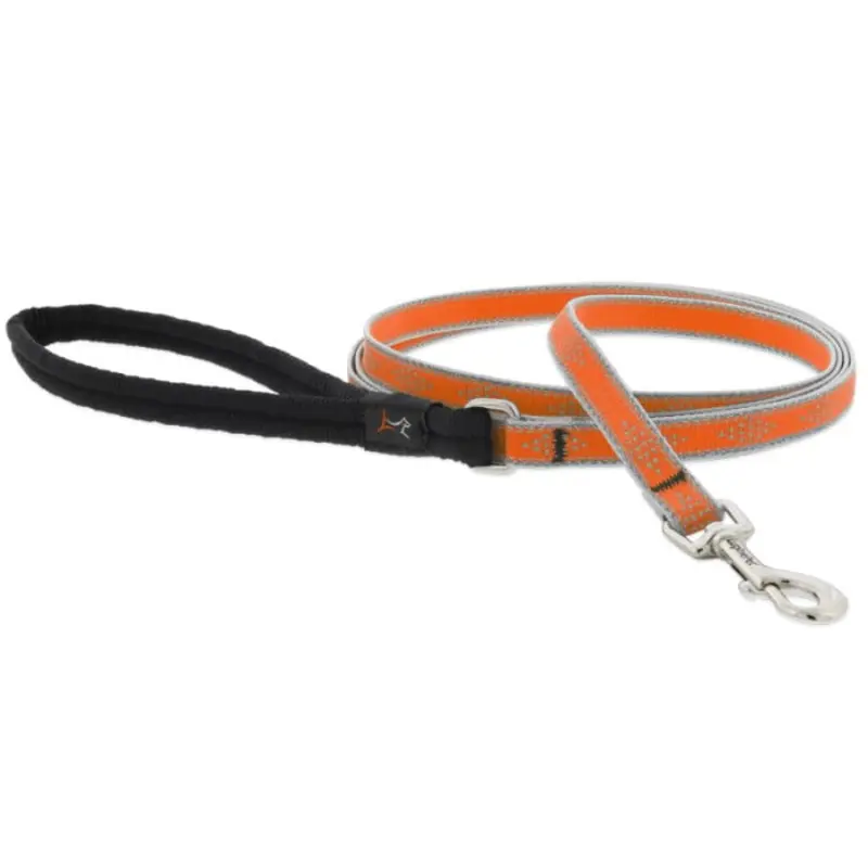 Lupine Pet Dog 4 Ft Long 1/2 In Leash Reflective Highlights Pink Diamonds