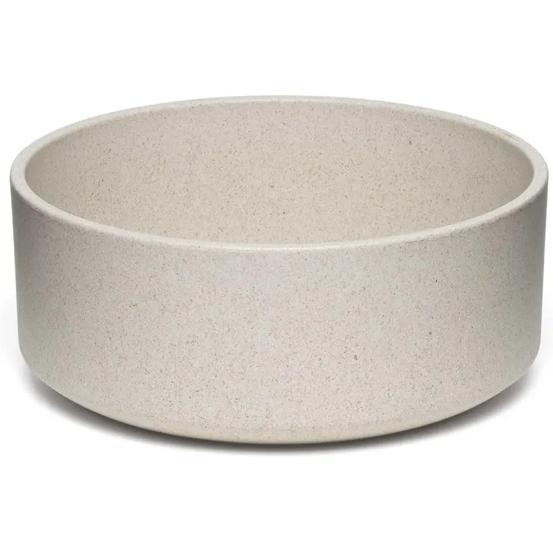 Loving Pets Dolce Bamboo Dog Dish Oat Medium