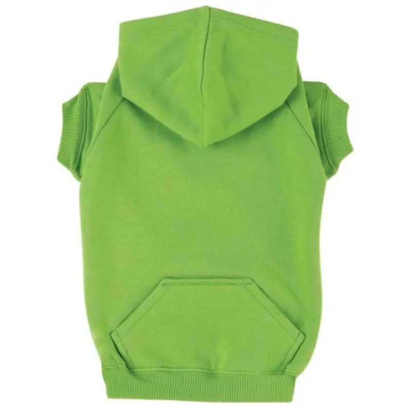 Petedge Zack & Zoey Basic Dog Hoodie Large Small Green