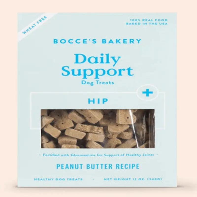 Bocces Bakery Dog Hip Aid 12oz Peanut Butter Biscuit