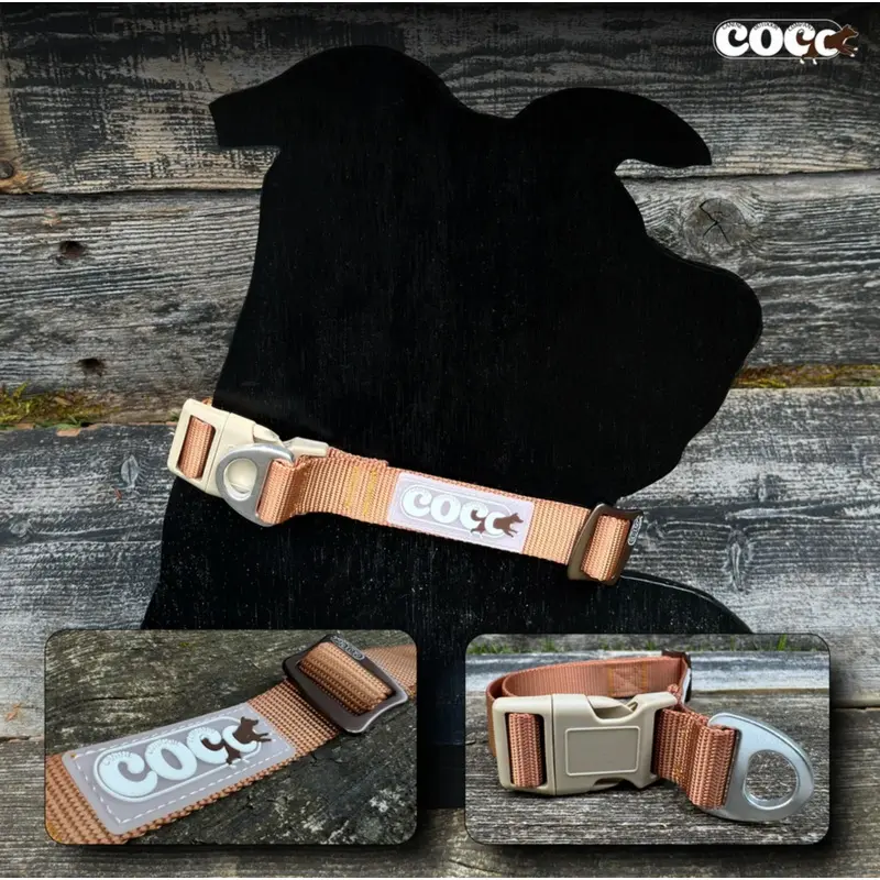 Canine Outdoor Adjustable Dog Collar Brown