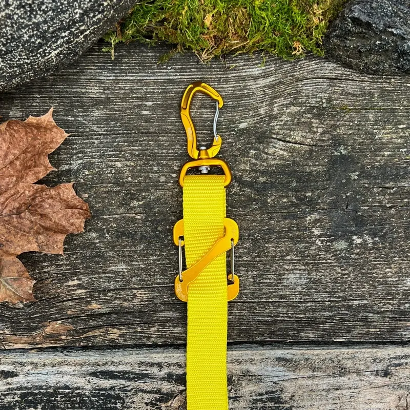 Canine Outdoor Crosswalk Clip Hands Free 10ft Dog Leash Yellow