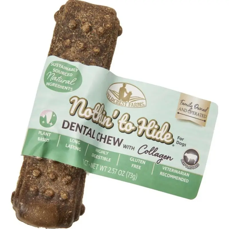 Fieldcrest Farms Nothin' To Hide Dental Dog Chew Wave 5in Single