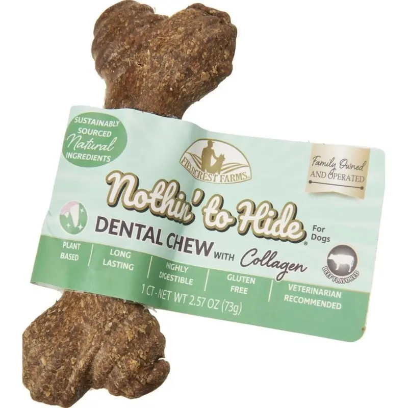 Fieldcrest Farms Nothin' To Hide Dental Dog Chew Beef 5in Single