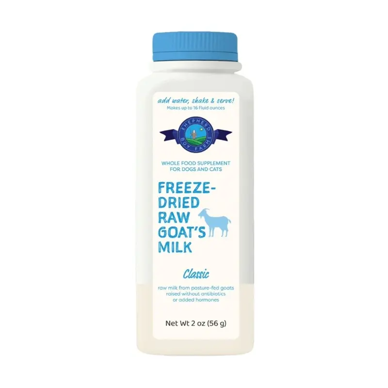 Shepherd Boy Farms Classic Freeze-Dried Raw Goat's Milk for Dogs 2oz makes 16floz
