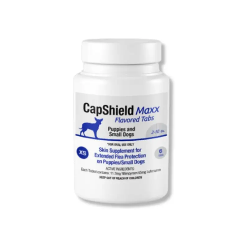 Capshield Maxx Beef Flavored Flea Tablets for Dogs 6ct 2-10lb