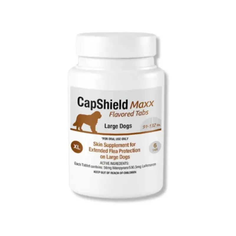 Capshield Maxx Beef Flavored Flea Tablets for Dogs 6ct 91-132lb