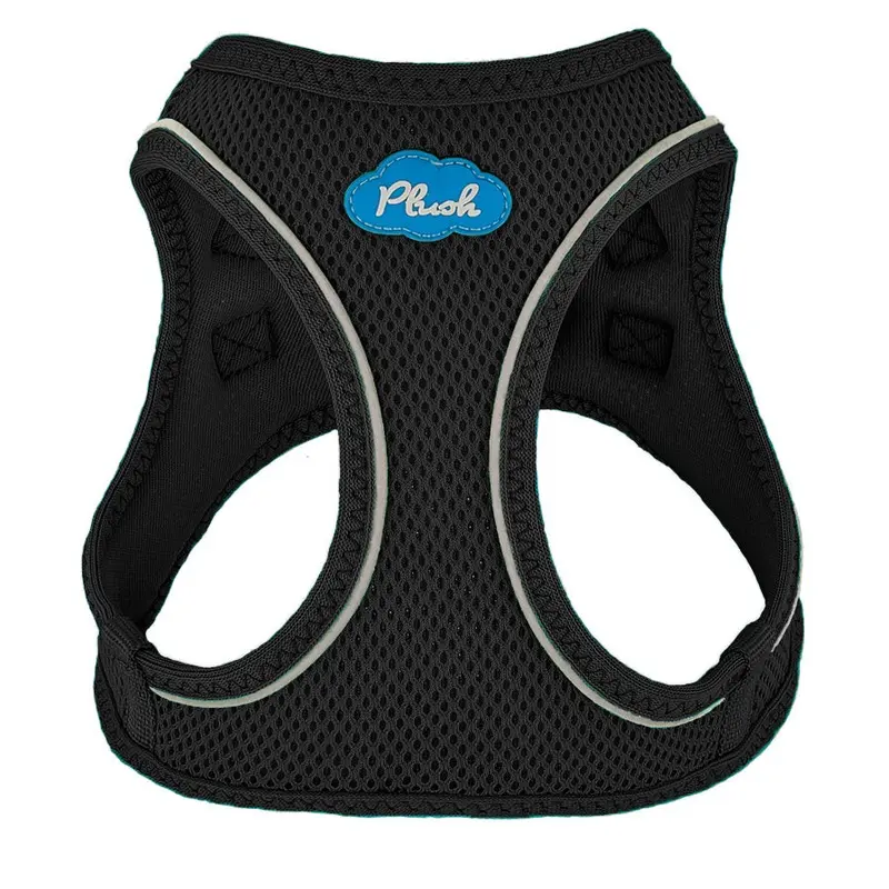 Plush Step In Dog Harness Medium Black