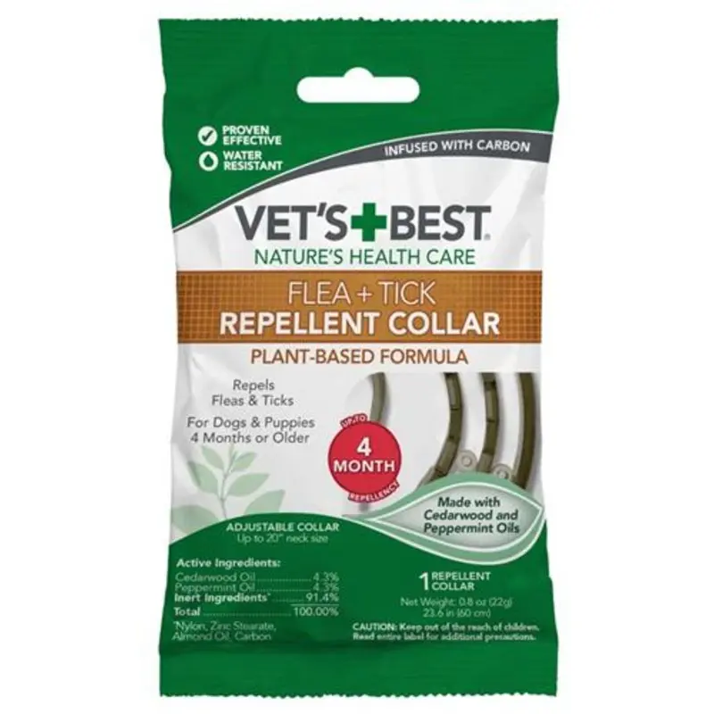 Vets Best Flea And Tick Repellent Dog Collar 20in