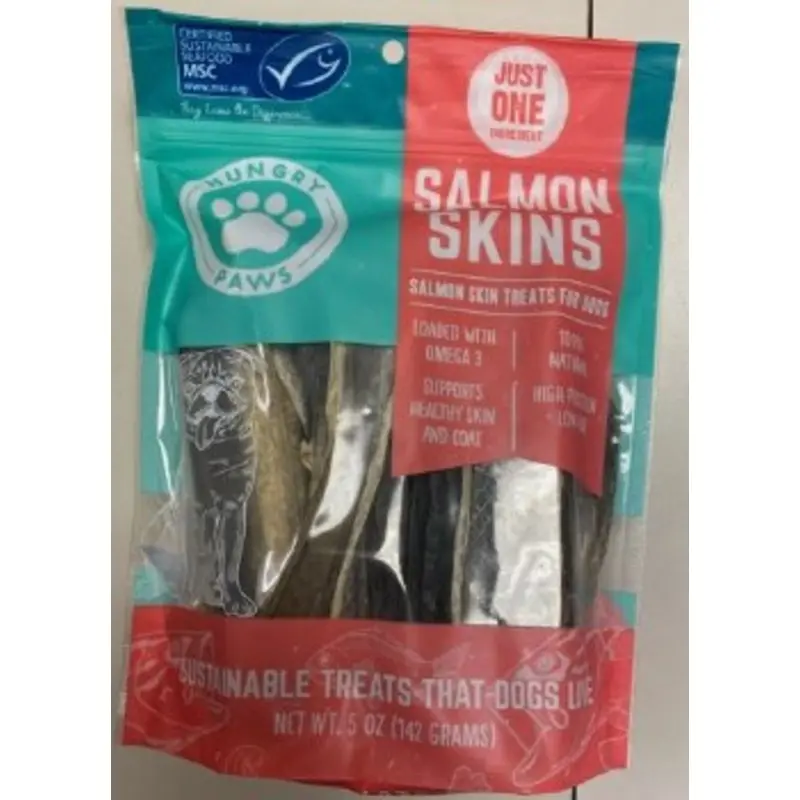 Hungry Paws Salmon Skin Dog Treats 5oz