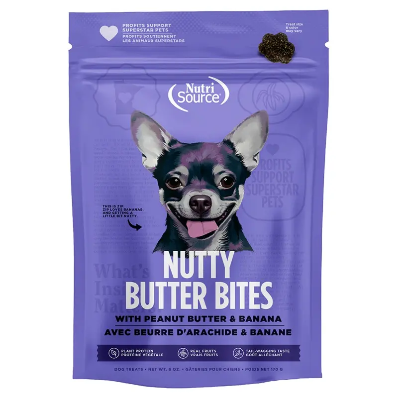 Nutrisource Nutty Butter Bites 6oz Banana