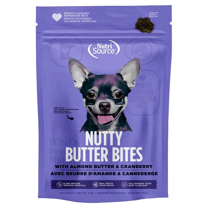 Nutrisource Nutty Butter Bites 6oz Cranberry