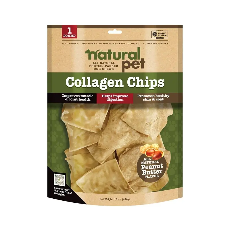 Collachews Dog Treats 11oz 5in Peanut Butter Chips