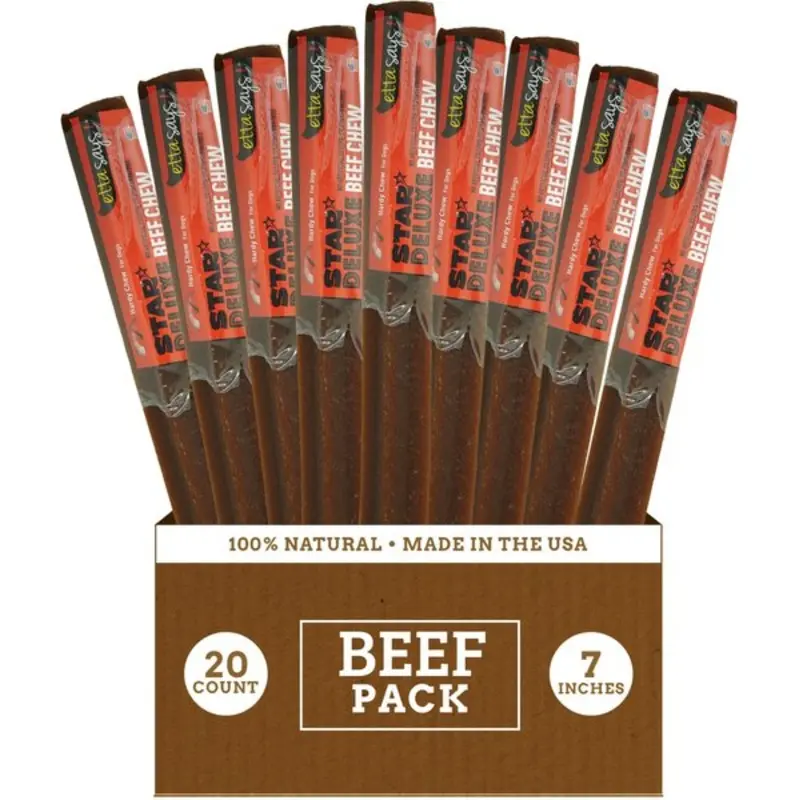 Etta Says! Star Deluxe Beef Flavor Dog Chew Treat Single