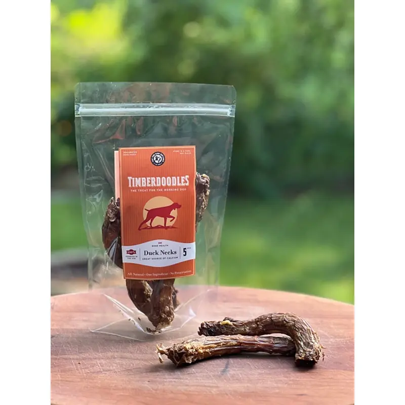 Timberdoodles Duck Necks for Dogs 5pk