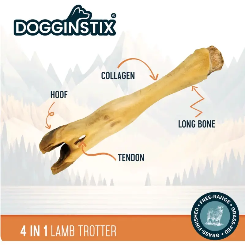 Dogginstix Dog Treat Lamb Feet