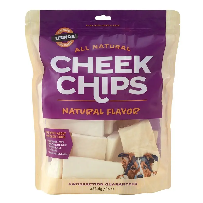 Lennox Dog Treat 16oz Natural Cheek Chew Chips