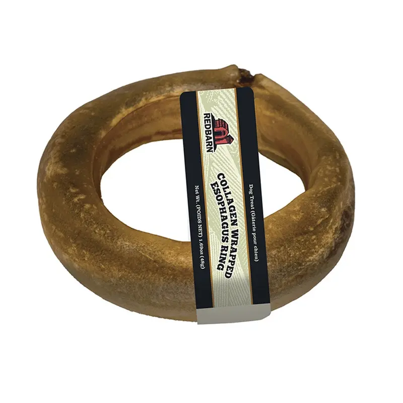 Redbarn Dog Treat Collagen Wrapped Esophagus Ring