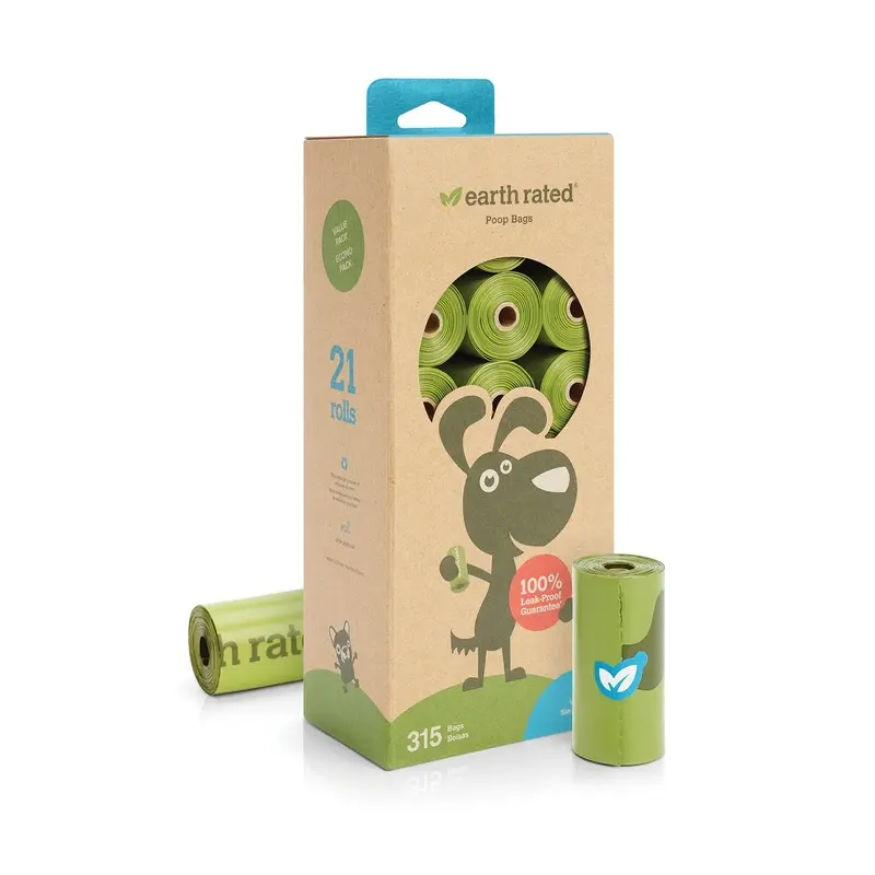 Earth Rated Dog Poop Bags Refill Unscented 315ct