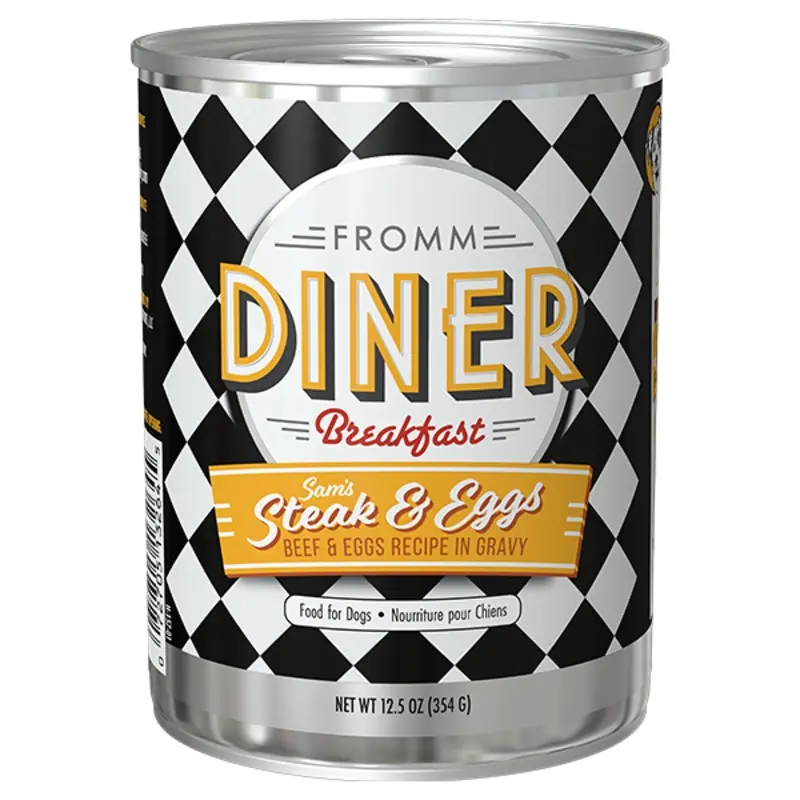Fromm Dog Diner Breakfast Sam's Steak & Eggs 12.5oz