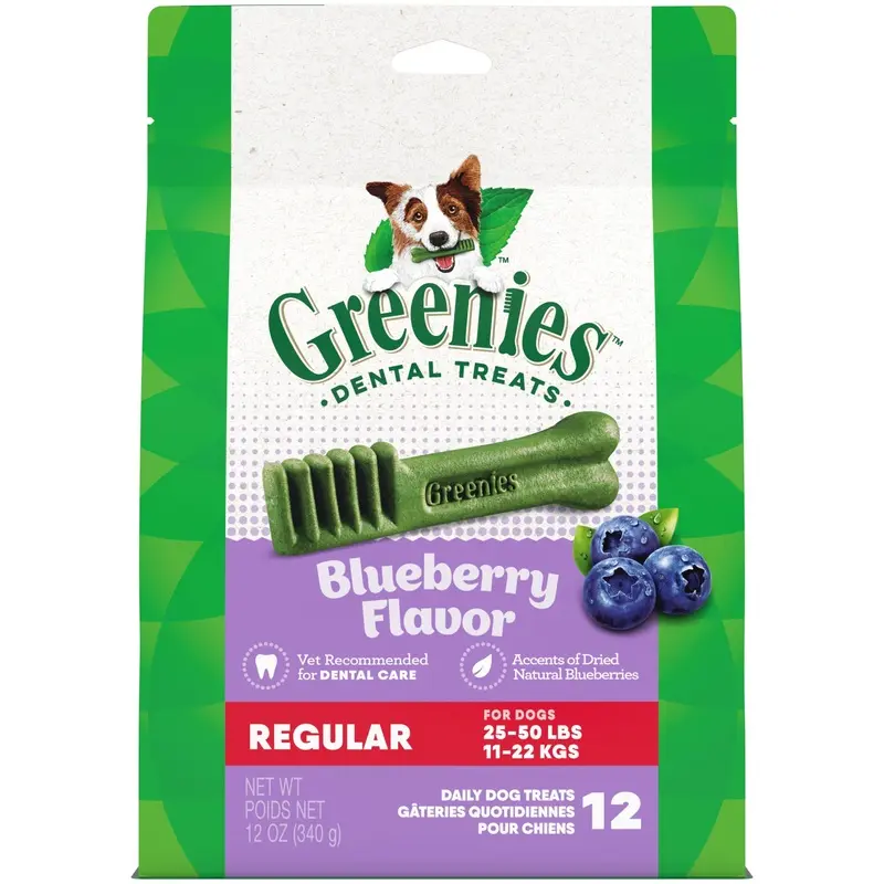 Greenies Blueberry Regular Dental Dog Treats - 12ct