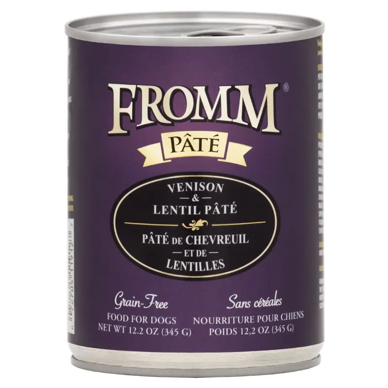 Fromm Venison & Lentil Pt Food for Dogs 12.2 oz