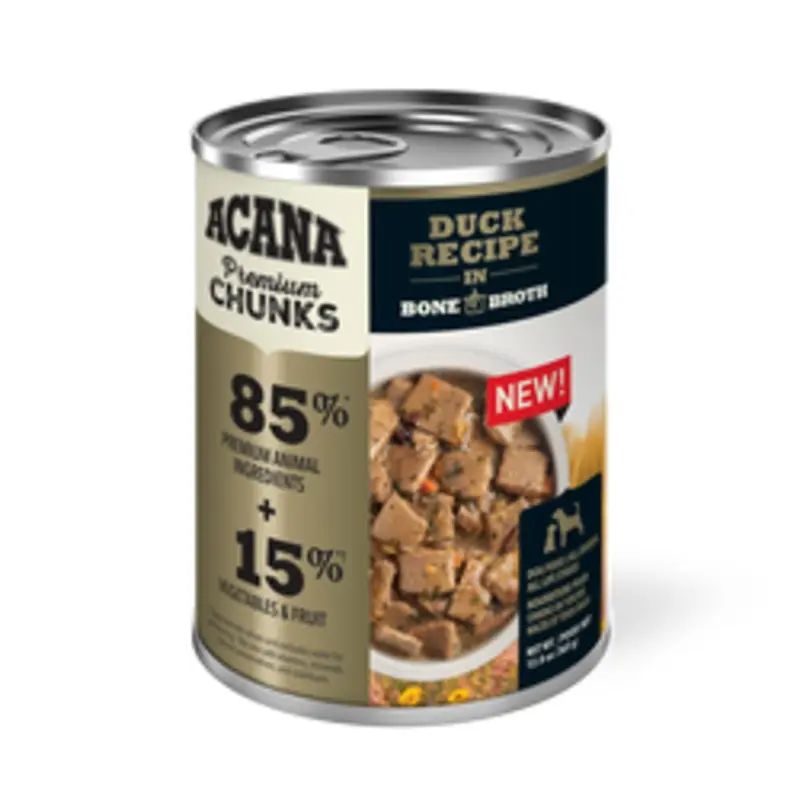 Acana Premium Chunks in Bone Broth 12.8oz Duck