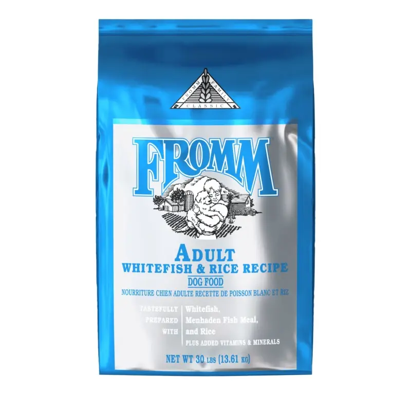 Fromm Adult Whitefish & Rice Recipe Dry Dog Food 30lb