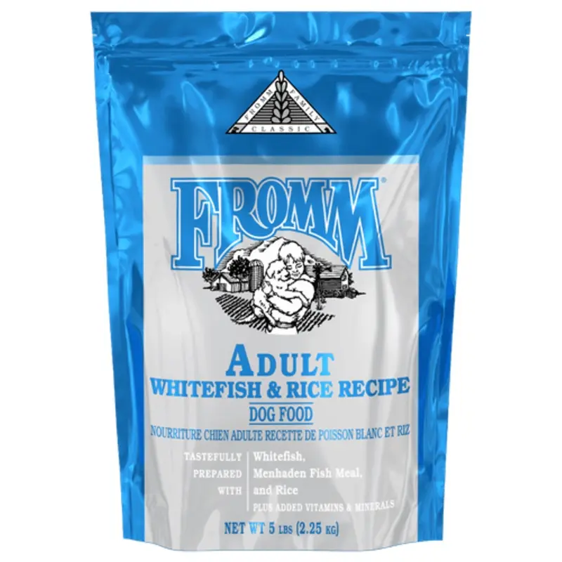 Fromm Adult Whitefish & Rice Recipe Dry Dog Food 5lb