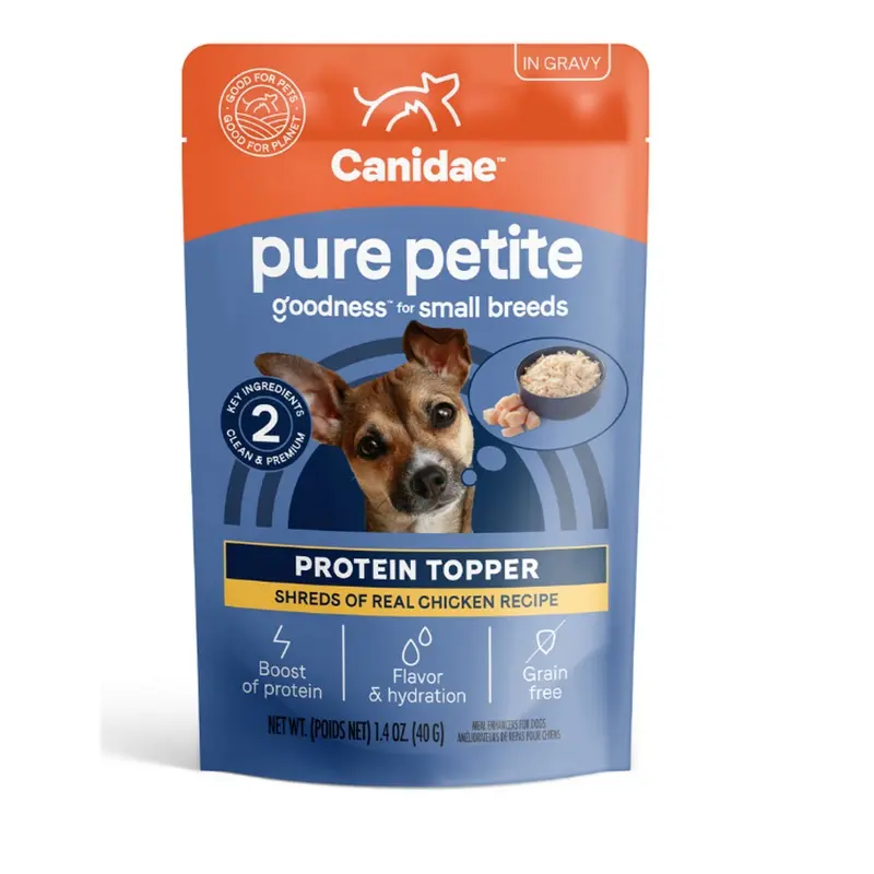 Canidae PURE Petite Goodness for Small Breeds Protein Dog Food Topper Chicken, 1.4oz