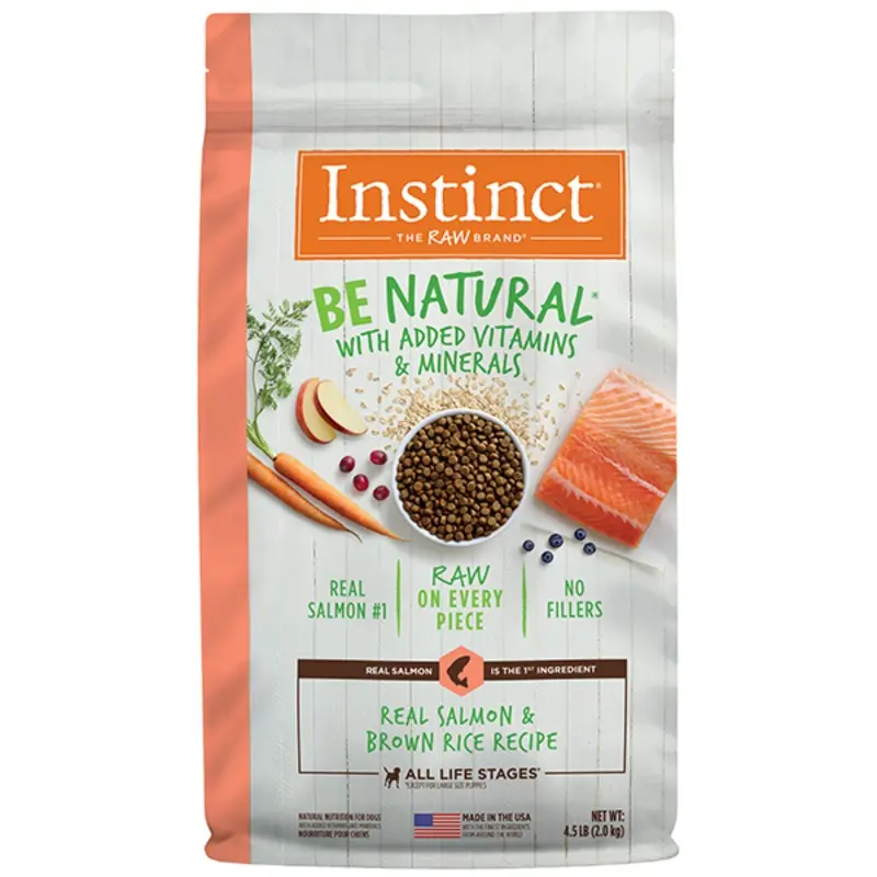 Instinct Dog Be Natural Real Salmon & Brown Rice 4.5lb