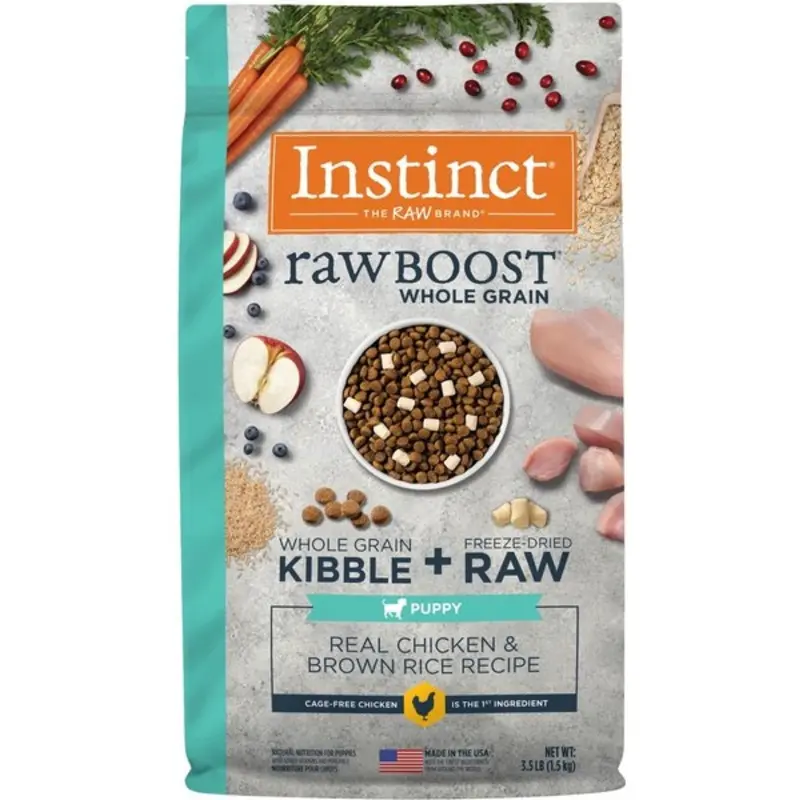 Instinct Raw Boost Puppy Chicken & Brown Rice Dry Dog Food, 3.5lb bag