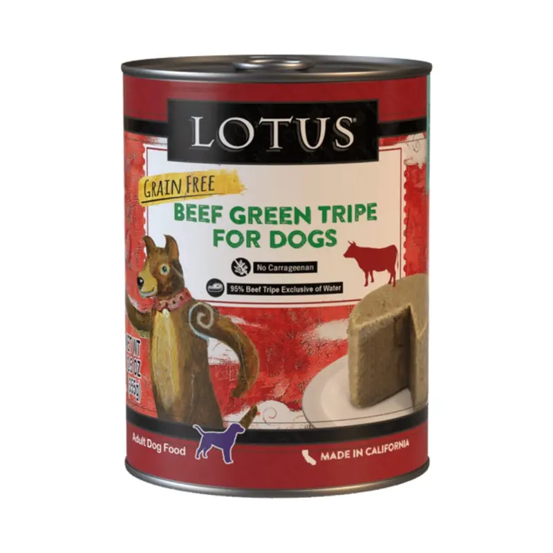 Lotus Loaf Beef Green Tripe Recipe Wet Dog Food 12.5oz