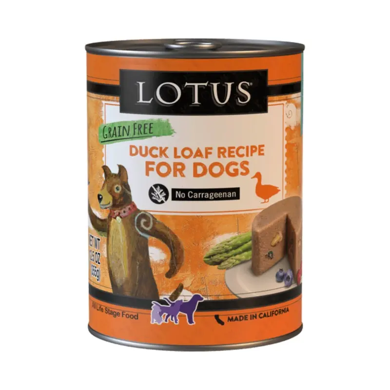 Lotus Loaf Duck Recipe Wet Dog Food 12.5oz