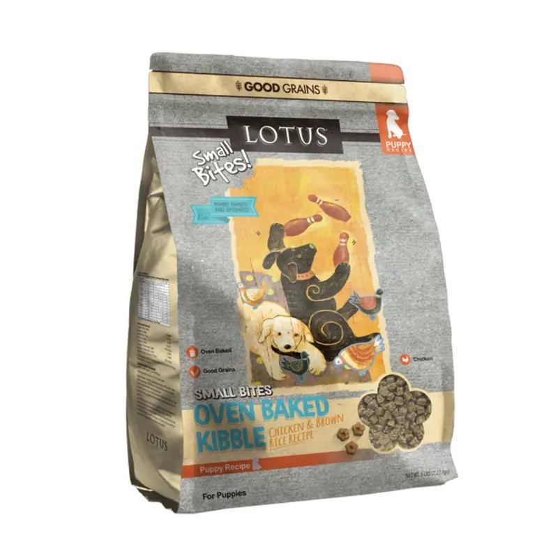 Lotus Small Bites Chicken Puppy Recipe Dry Dog Food 5lb