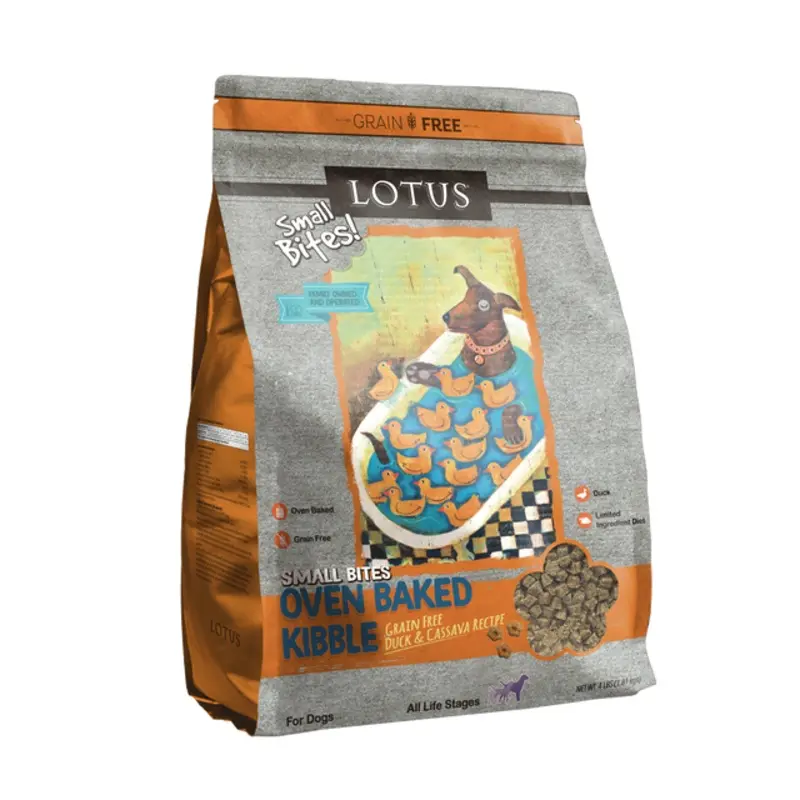 Lotus Small Bites Duck Recipe Dry Dog Food 4lb