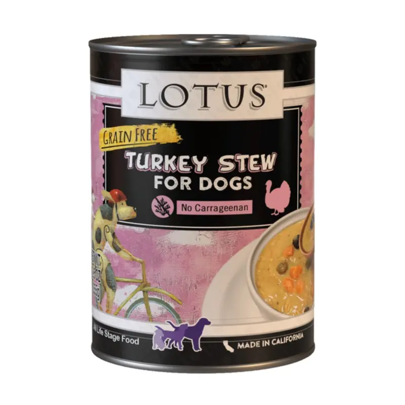Lotus Stew Turkey Recipe Wet Dog Food 12.5oz