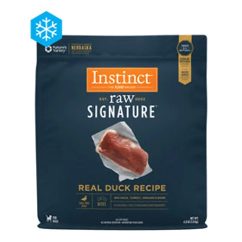 Nature's Variety Instinct Raw Signature Frozen Bites Real Duck Recipe 4lb