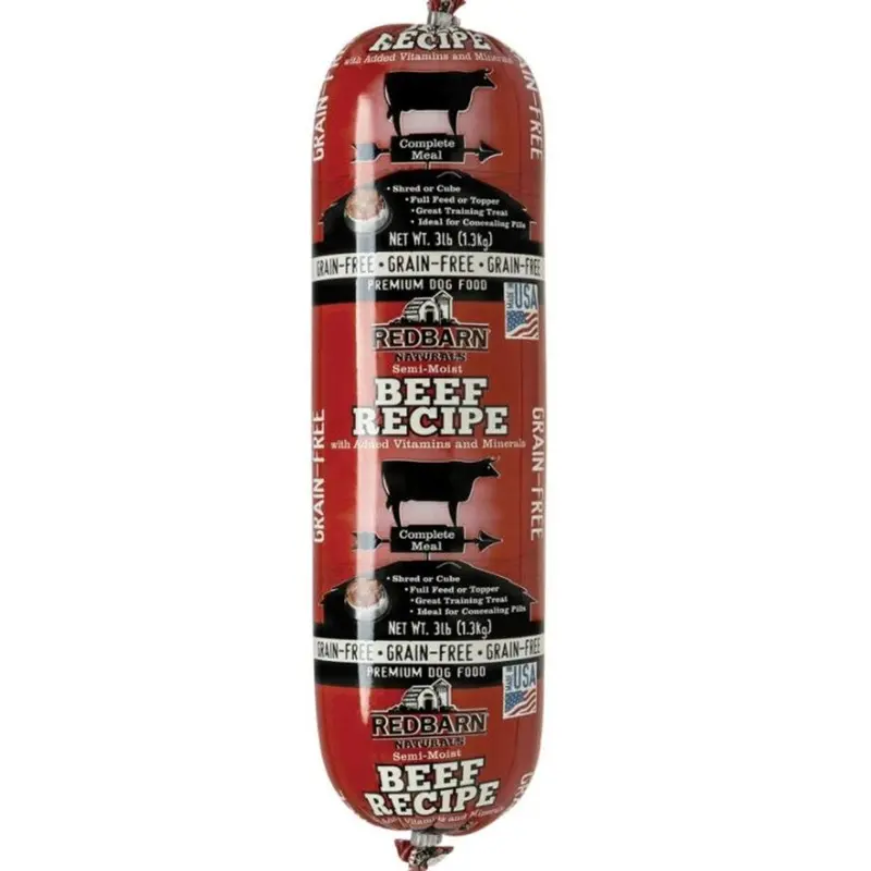 RedBarn Naturals Grain Free Beef Rolled Dog Food 3lb