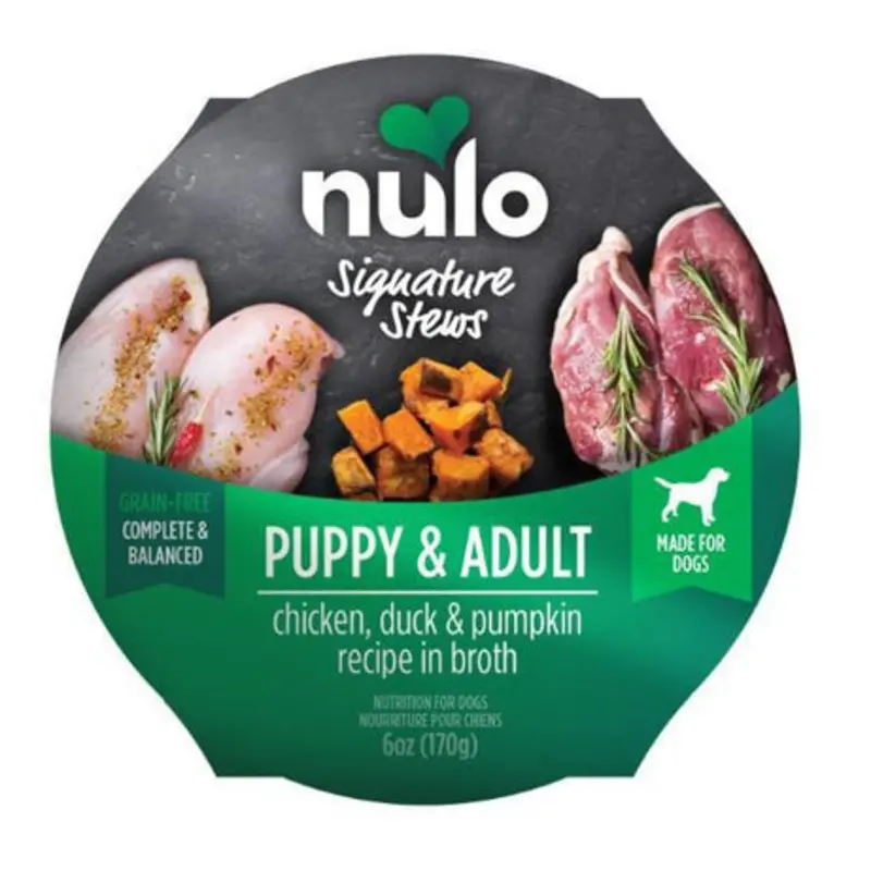 Nulo Signature Stew Puppy & Adult Dog Food Chicken, Duck & Pumpkin 6oz